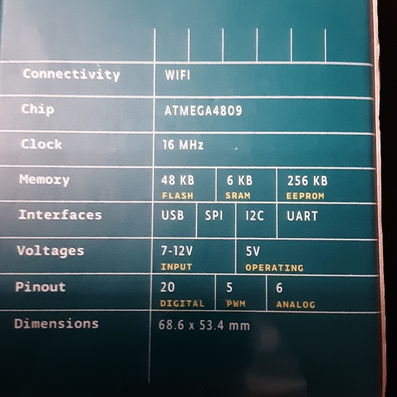 Arduino UNO WIFI REV2 [ABX00021] (342) - Picture 7 of 8